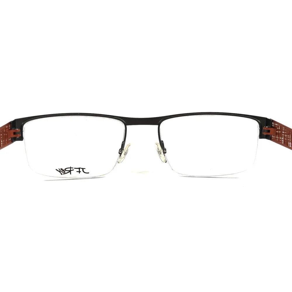 J.F. Rey Eyeglasses Frames JF2585 4560 Khaki Orange Olive Green Woven 54-20-145